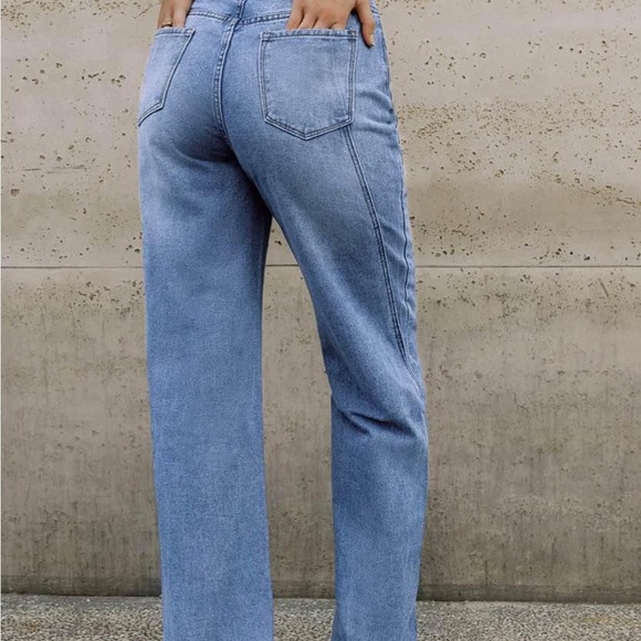 Vintage Denim Straight Leg Jeans - Medium - Picture 2 of 2